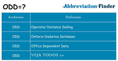 odd significato.